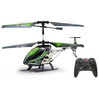 Elicopter RC cu telecomanda V2, Gyroscop pentru stabilizarea zborului, Lungime 22.4 cm, 2.4Ghz, Lumina LED, Demo, 3canale, RTF, 14+