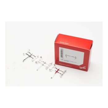 Set 6 buc accesorii bara cu lampa cromata pentru cabinele de  camioane Herpa