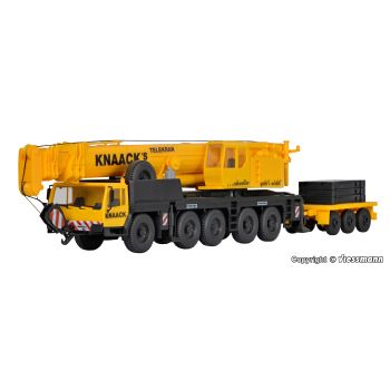 Kit de construit utilaj macara telescopică LIEBHERR LTM 1160/2 cu remorcă transport contragreutati