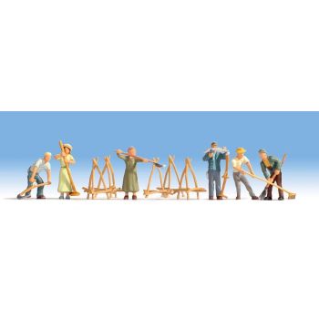 Set figurine H0 la strans de fân