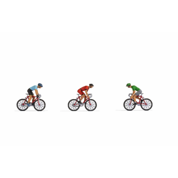 Set figurine HO biciclisti, 3 buc