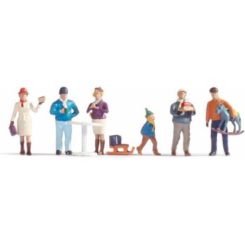 Set figurine HO, la Targul de Craciun