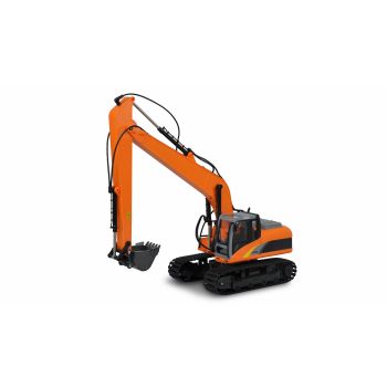 Excavator RC cu telecomanda G211E, Lungime 80 cm, Scara 1:14, Sunete, Lumini, 2.4 Ghz, 10 canale, Mod Demo, 8+