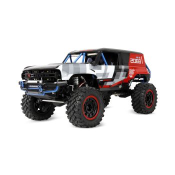 Masina RC cu telecomanda Ford Bronco BAJA 1000, Lungime 43.cm, Sasiu si transmisie metalica, Viteza 15 km/h, Scara 1:12, 2.4Ghz, Lumini LED , 14+