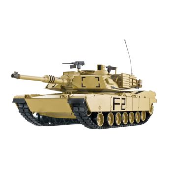 Tanc RC cu telecomanda US M1A2 Abrams, Lungime 61 cm, Scara 1:16, 2.4Ghz, functie de tragere ,sunet, fum si infrarosu, 14+