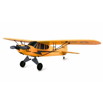 Avion RC cu telecomanda Piper J-3 Cup, Gyroscop care stabilizeaza zborul, Lungime 35.6 cm, Anvergura 50.5 cm, 2,4GHz, 3 canale, RTF , 14+