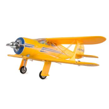 Avion RC cu telecomanda Beech D17S Biplan, Gyroscop care stabilizeaza zborul, Lungime 48.7 cm, Anvergura 55 cm, 2,4GHz, 8 canale, 2.4 Ghz, RTF, Lumina LED, 14+