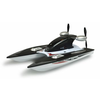 Barca RC cu telecomanda si 2 elice, Lungime 36 cm, Viteza max 20 km/h, 2.4 Ghz, RTR , 8+