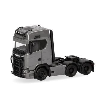 Macheta camion Scania CS 20 HD 6X2 gri