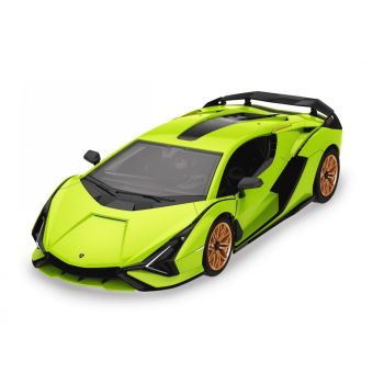 Kit de construit masina RC cu telecomanda Lamborghini Sián FKP 37, 2.4 Ghz, Lungime 27.9cm, Scara 1:18, 72 piese, 8+