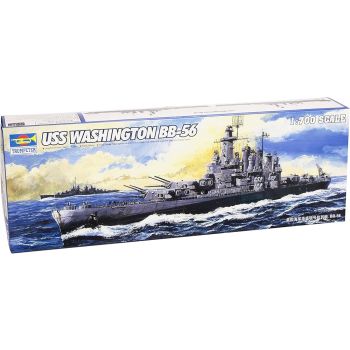 Kit de construit nava de razboi USS Washington BB-46 1:700