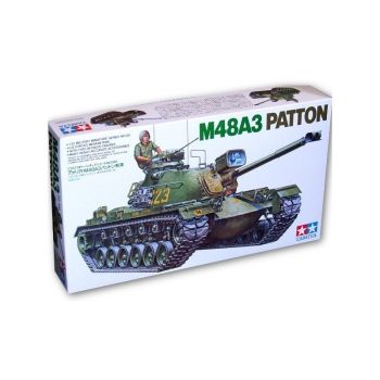 Kit de construit tanc US M48A3 Patton cu 2 figurine 1:35