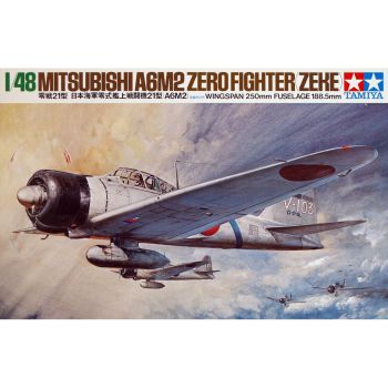 Kit de construit avion Mitsubishi A6M2 Zero Fighter ZEKE 1:48