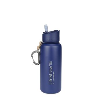 Filtru apa Lifestraw Go cu termos albastru de 0.7L 
