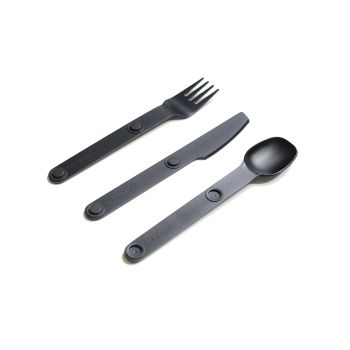 Set 3 tacamuri camping Full Windsor Magware (black)