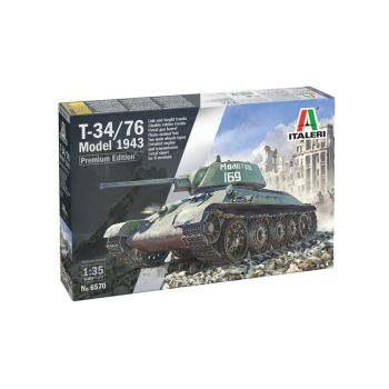 Kit de construit tanc T-34/76 model 1943 Editie Premium 1:35
