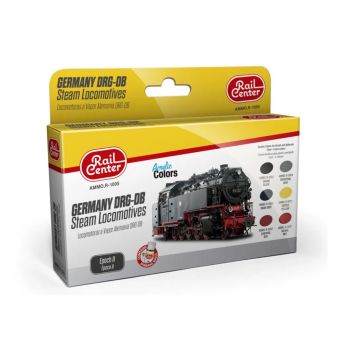 Set vopseluri acrilice pentru locomotive cu abur germane DRG 6x15ml