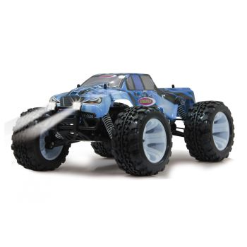 Masina RC cu telecomanda Tiger Ice Monstertruck, Viteza 40km/h, Lumina LED, 4x4, 2.4Ghz, Lungime 44.5 cm, Scara 1:10, 14+ 