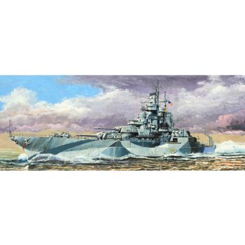 Kit de construit nava de razboi USS West Virginia BB-48 1945 1:700