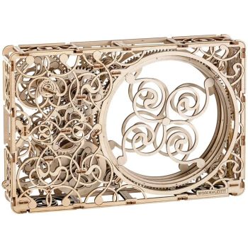 Puzzle 3D Mecanic Wooden City, Pictura Mecanica,275 piese, dimensiuni 34.7 cm x 23.1 cm x 6.2 cm.